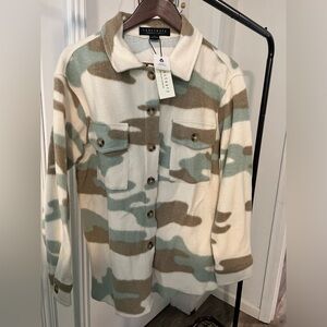 Camo Fleece Jacket - Sanctuary - NWT